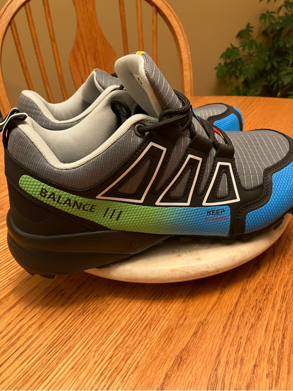 Balance Collection Gradient Blue-Green Men's Athletic Sneakers